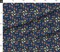 Navy Scandinavian Nordic Floral Custom Printed Fabric by Spoonflower Various Fabrics by the Yard or Fat Quarter
